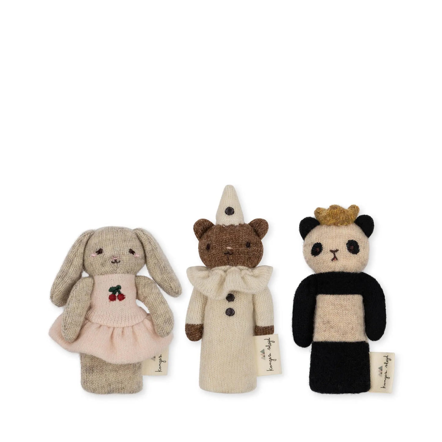 Konges Sløjd - Fingerpuppen "3 PACK FINGER PUPPETS" | multi Konges Sløjd