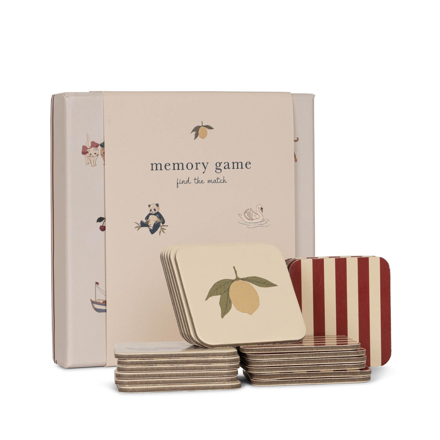 Konges Sløjd - Memory "CARDBOARD MEMORY GAME FSC" | beige - Leja Concept Store