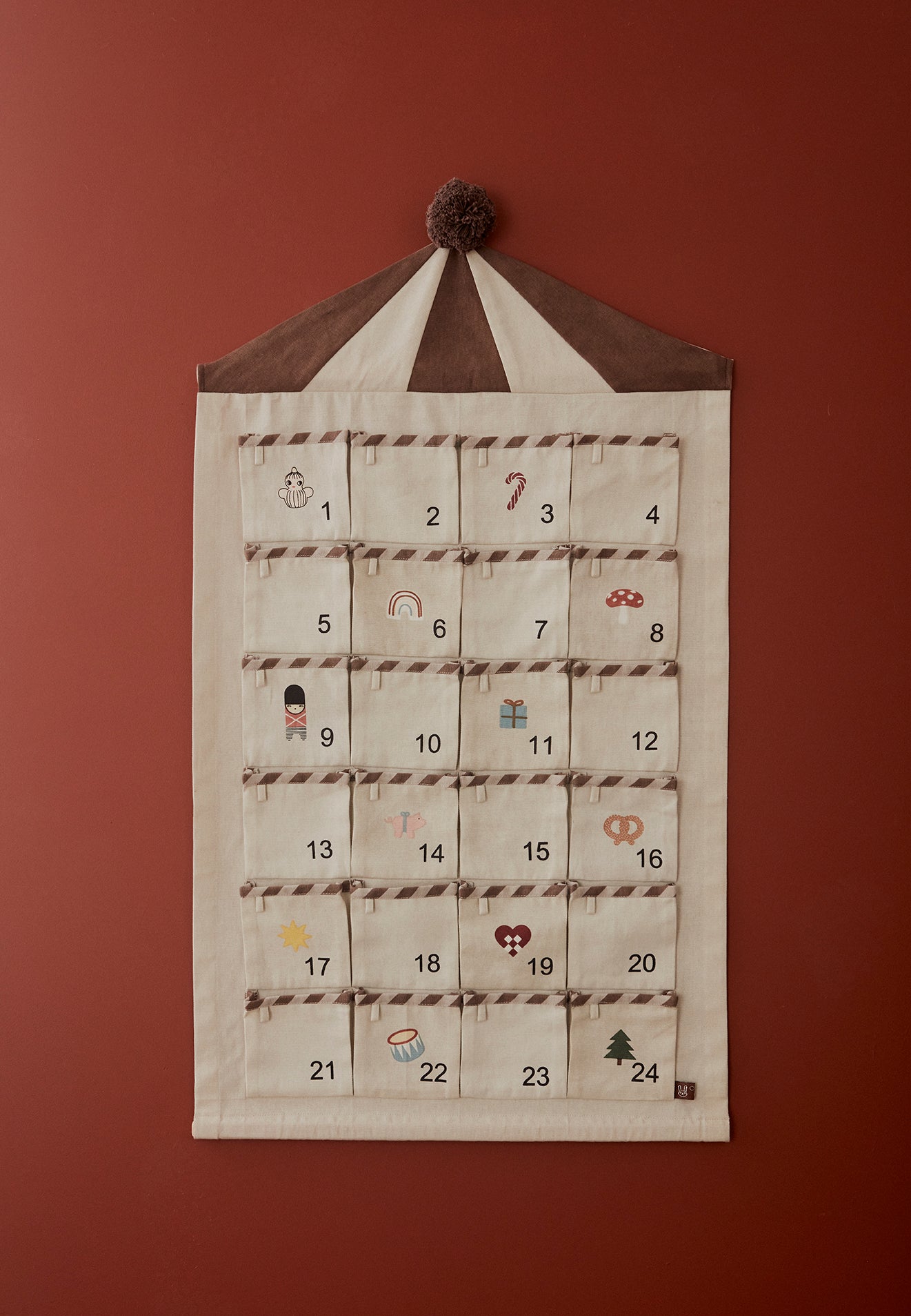 OYOY - Adventskalender "Circus Christmas Calendar" | beige / brown