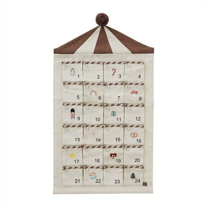 OYOY - Adventskalender "Circus Christmas Calendar" | beige / brown