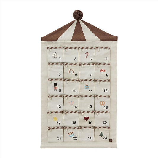 OYOY - Adventskalender "Circus Christmas Calendar" | beige / brown