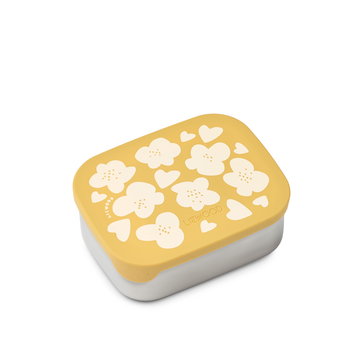 Liewood - Brotdose "Arthur Printed Lunchbox" | flower / lemon yellow