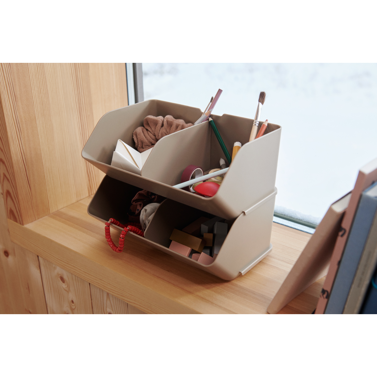 Liewood - Aufbewahrungsboxen "Rosemary Desktop Organizer M 2-Pack" | Sandy