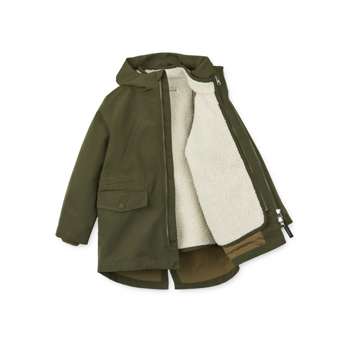 Liewood - Jacke / Parka "Timber 2 in 1 Jacket" | Army brown mix