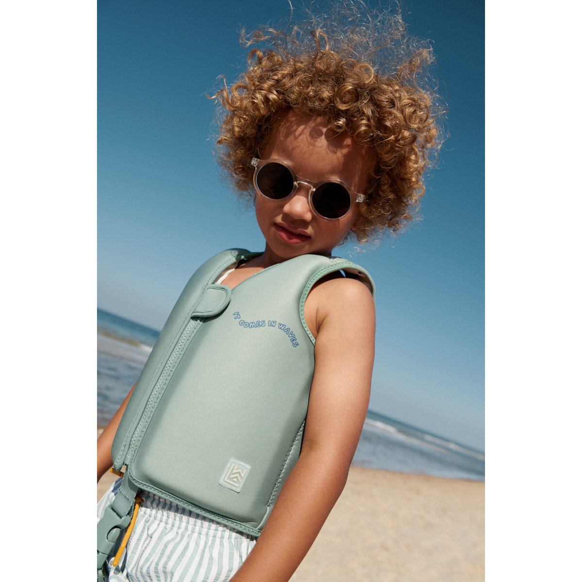 Liewood - Schwimmweste "Dove Swim Vest" | It comes in waves / Peppermint