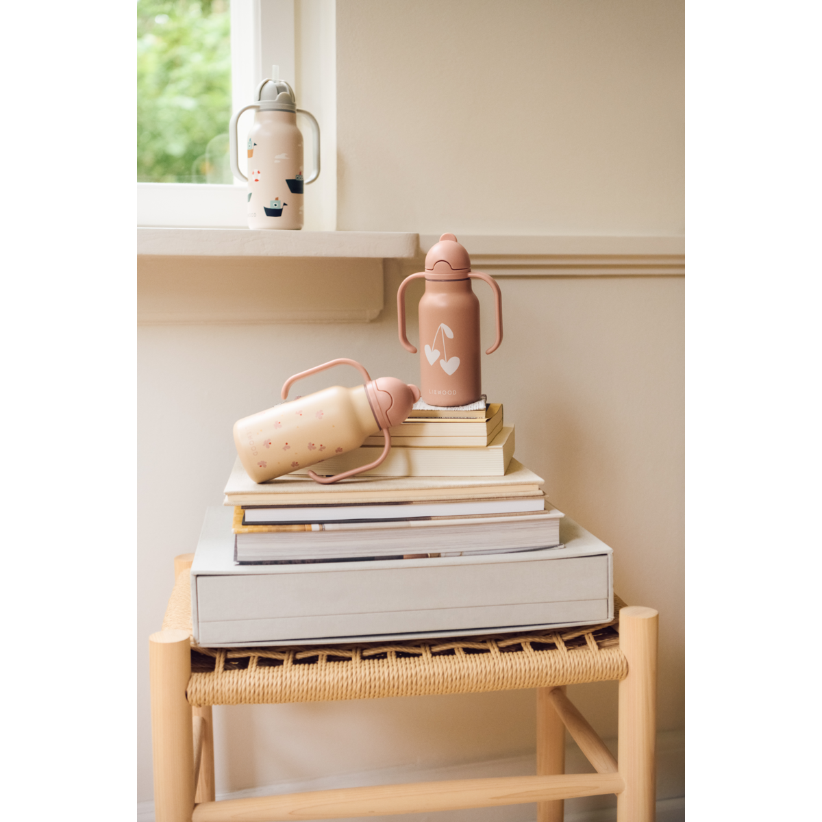 Liewood - Wasserflasche "Kimmie Water Bottle 250 ml" | mini butterfly / apple blossom