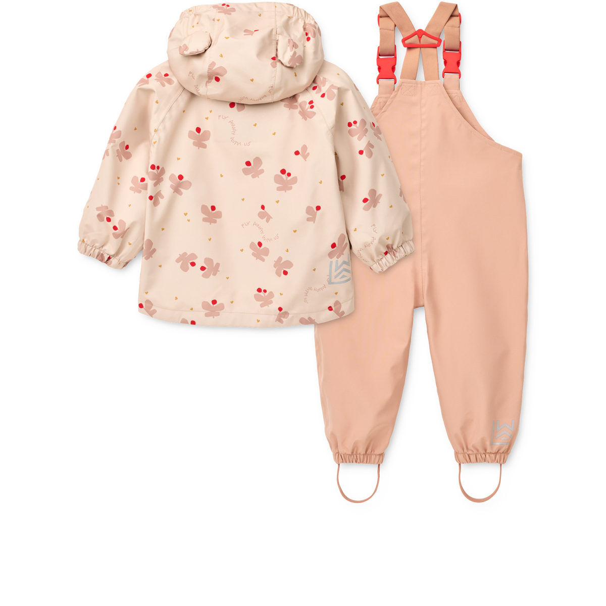 Liewood - Regenanzug "Manu Rainwear Set" |  Butterfly / Apple blossom