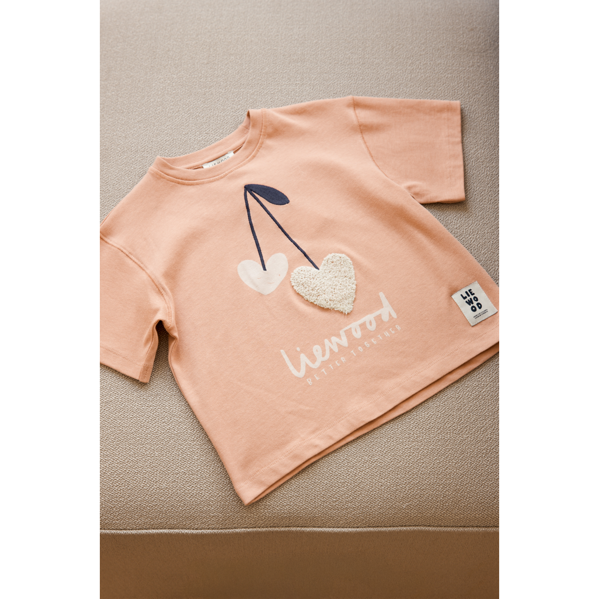 Liewood - T-Shirt "Tyler Placement SS T-shirt" | Sweethearts / Pale tuscany