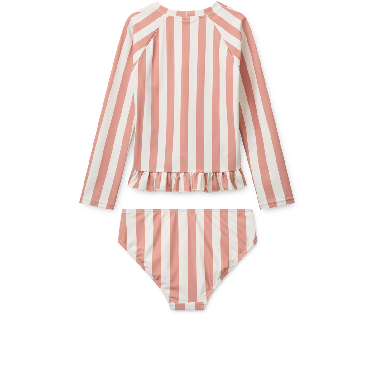 Liewood - Badeset "Dagny Stripe Swim Set" |  Coral blush / creme de la creme stripe