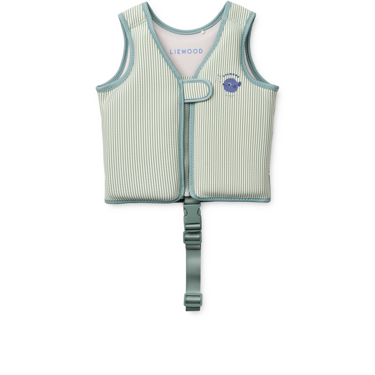 Liewood - Schwimmweste "Dove Seersucker Swim Vest" | peppermint / sandy