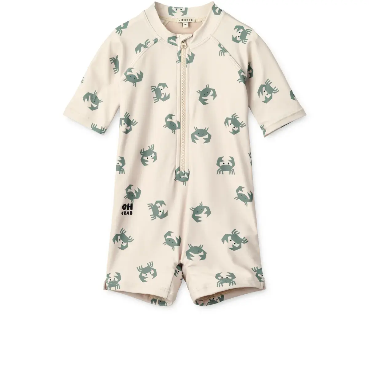 Liewood - Badeanzug / Schwimmjumpsuit "Max Printed Shortsleeve Swim Jumpsuit" | crab / sandy Liewood