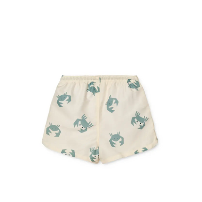 Liewood - Badeshorts "Aiden Printed Board Shorts" | crab / sandy Liewood