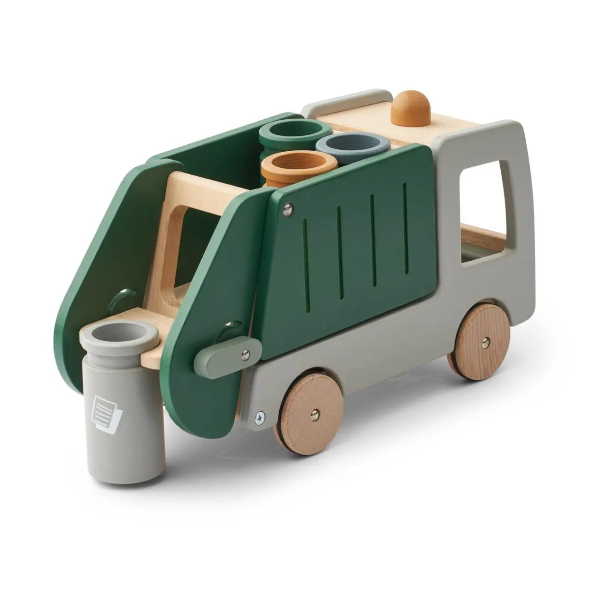 Liewood - Müllabfuhrspielzeug aus Holz "Irina Recycling Truck" | garden green multi mix Liewood