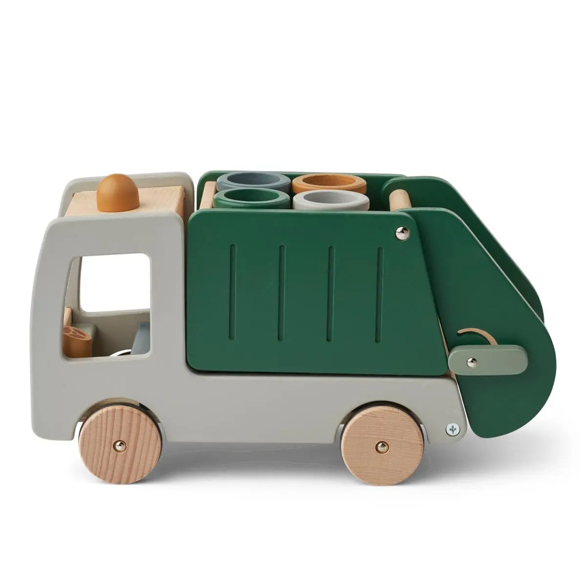 Liewood - Müllabfuhrspielzeug aus Holz "Irina Recycling Truck" | garden green multi mix Liewood