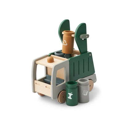 Liewood - Müllabfuhrspielzeug aus Holz "Irina Recycling Truck" | garden green multi mix Liewood