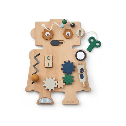 Liewood - Spielboard aus Holz "Carola Robot Play Board" | indigo blue multi mix Liewood