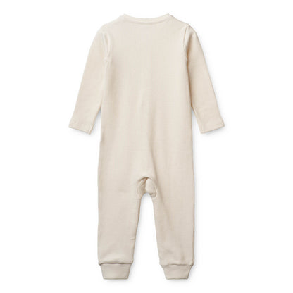 Liewood - Schlafromper "Birk Waffle Pyjamas Jumpsuit" | creme de la creme - Leja Concept Store