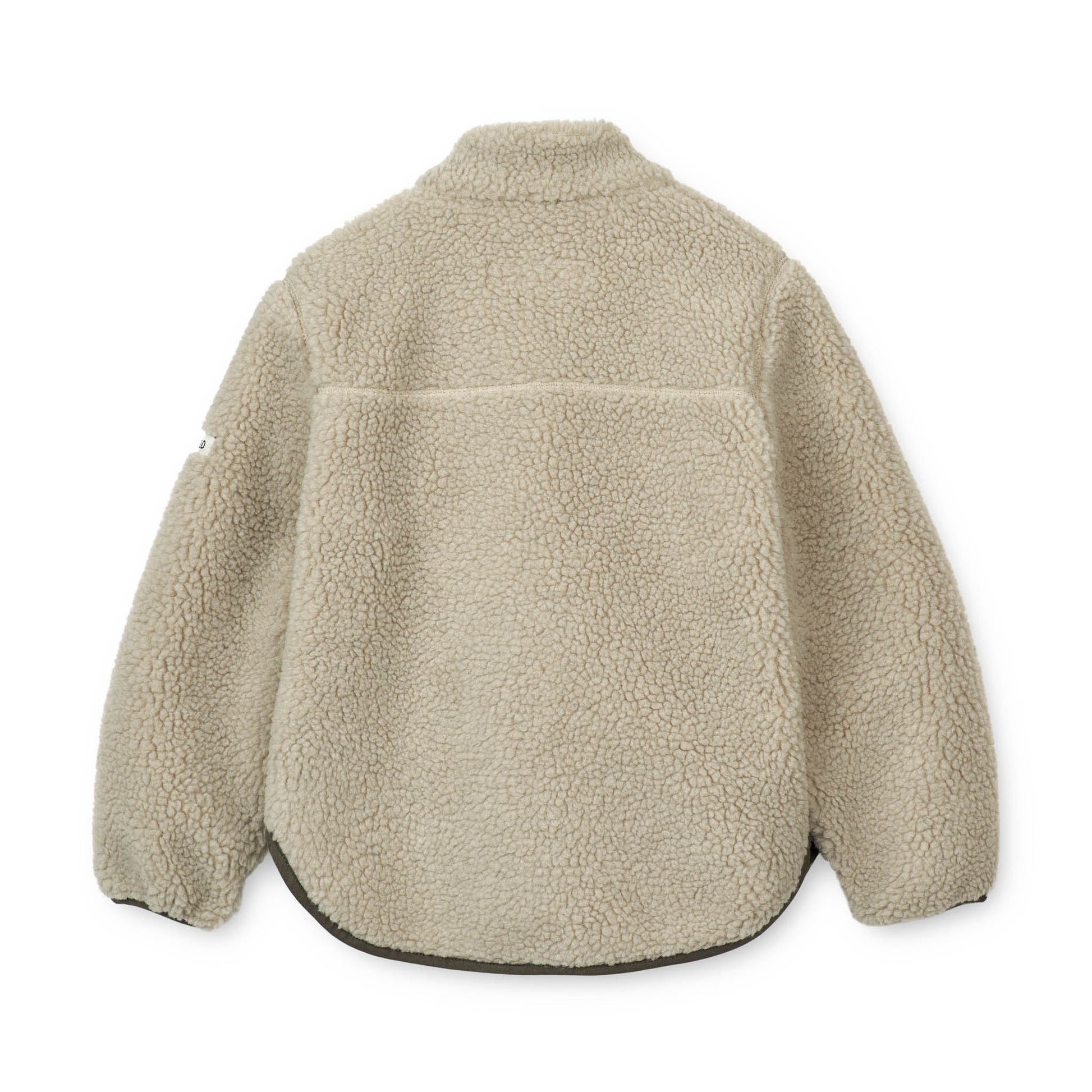 Liewood - Teddyjacke "Nolan Pile Jacket" | Mist / Army brown - Leja Concept Store