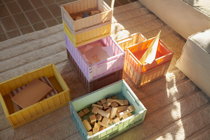 Liewood - 1er Pack Aufbewahrungskiste / Klappbox  "Weston Storage Box M" | lemonade