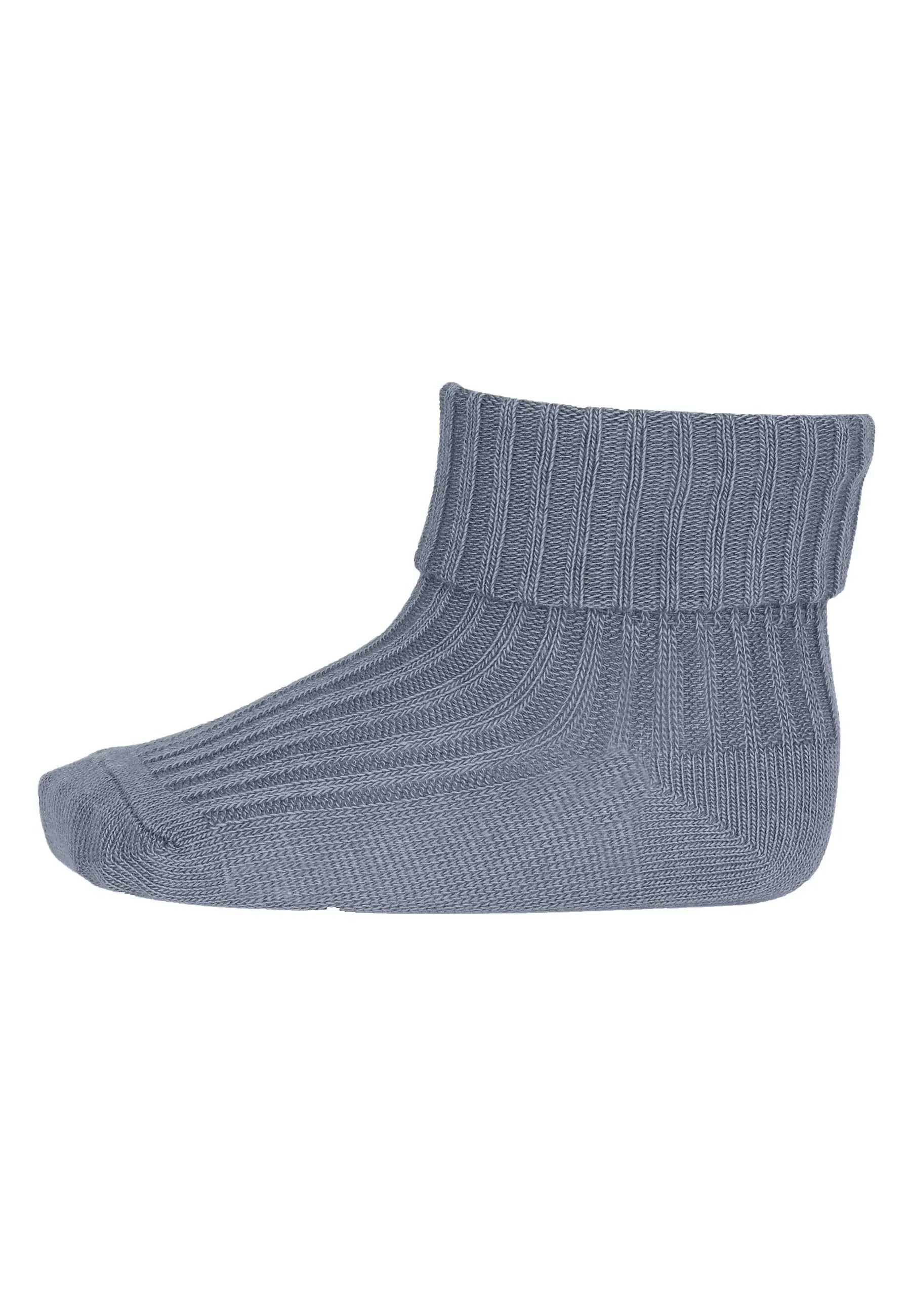 MP Denmark - Socken "Cotton Rib Baby Socks" | stone blue MP Denmark