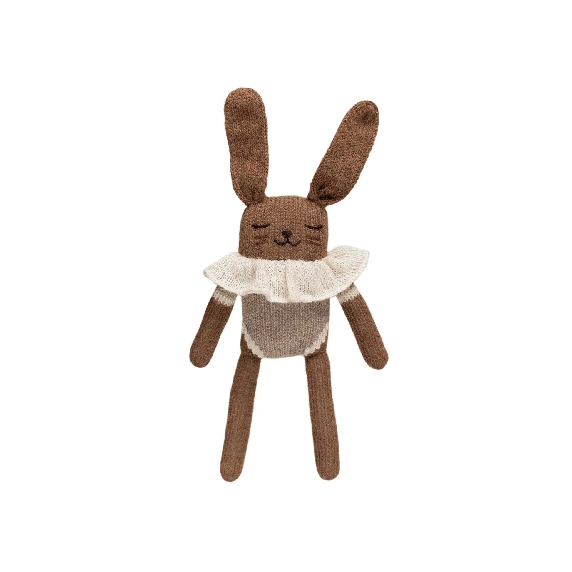 Main Sauvage - Kuscheltier "Bunny knit toy" | oat bodysuit Main Sauvage