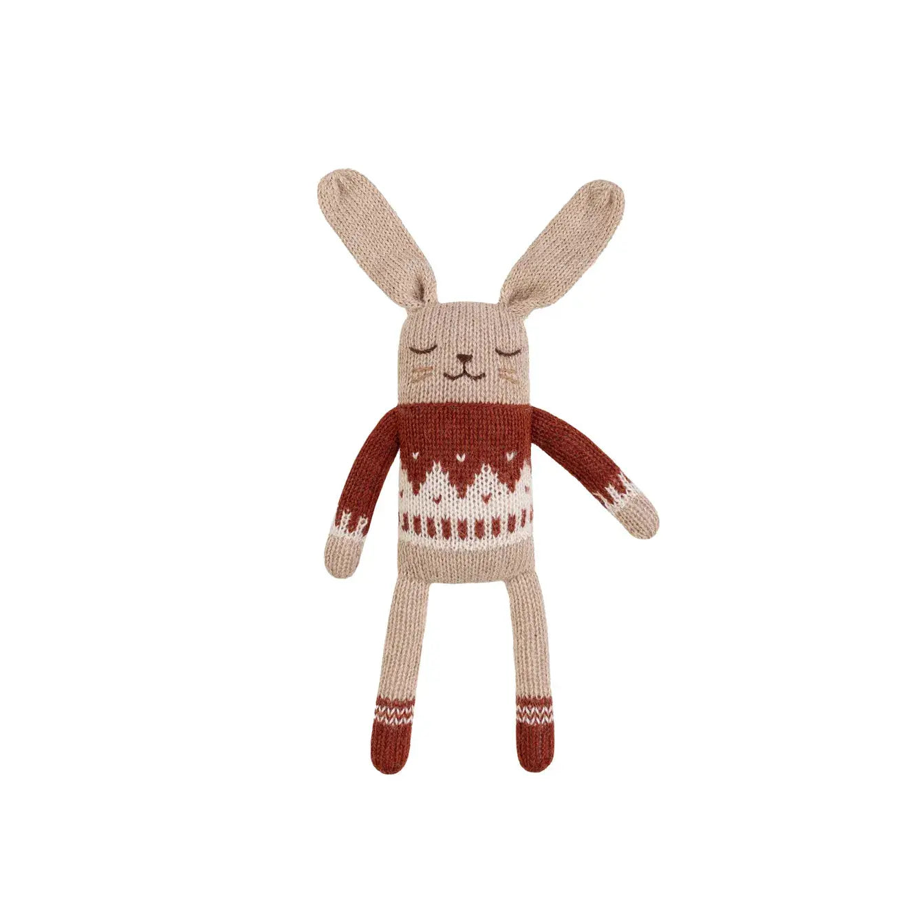 Main Sauvage - Kuscheltier "Bunny knit toy" | sienna jacquard sweater Main Sauvage