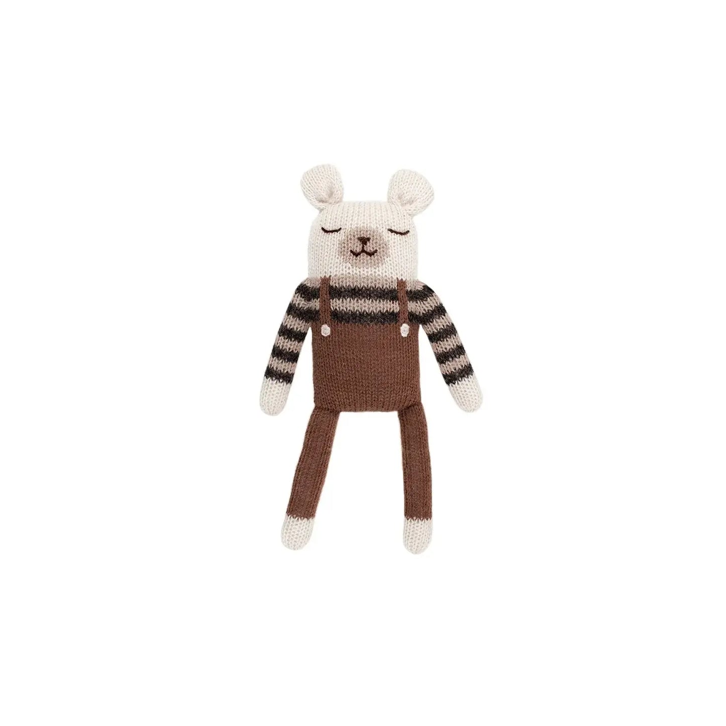 Main Sauvage - Kuscheltier "Polar bear knit toy" | nut overalls Main Sauvage