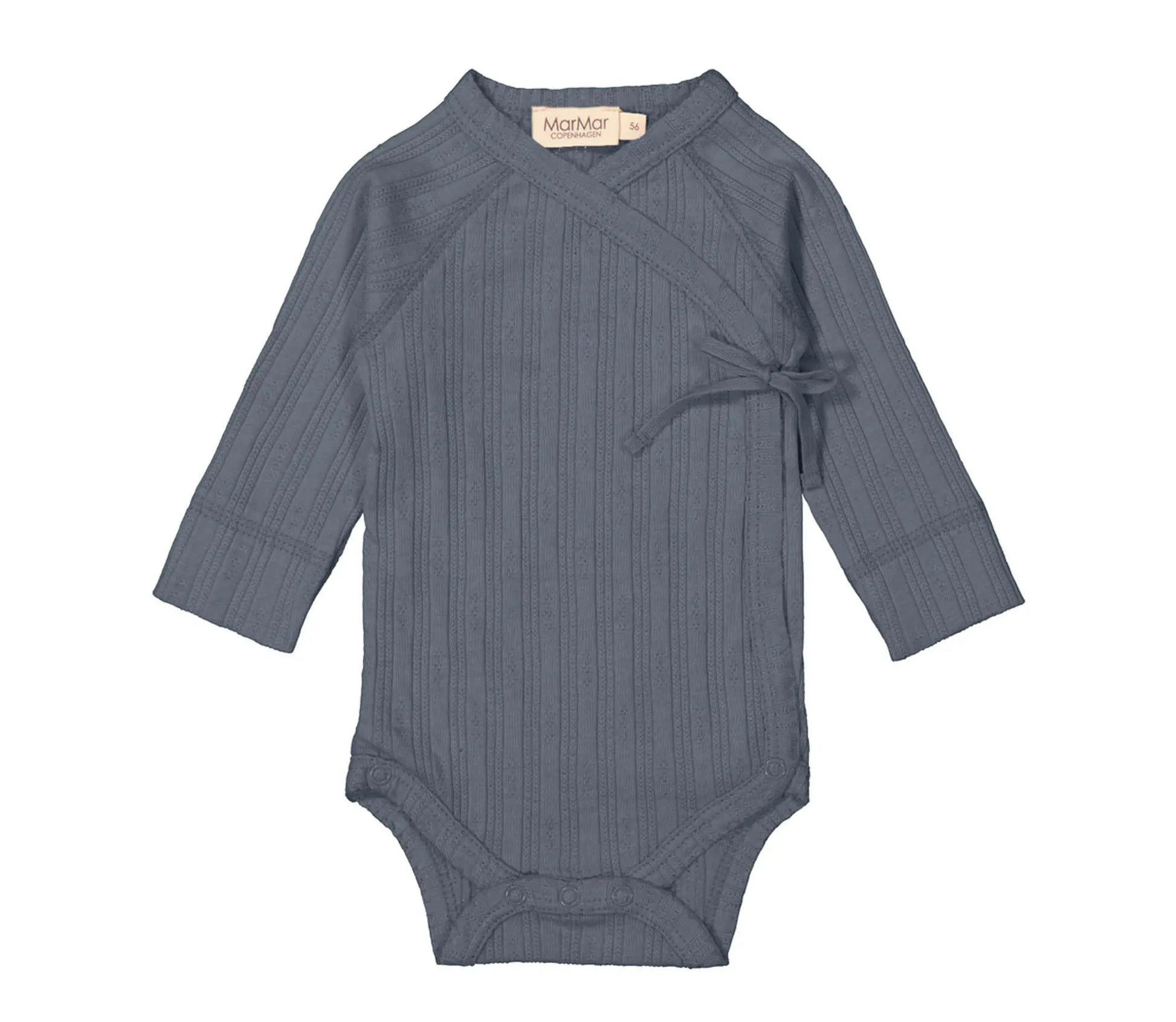 MarMar Copenhagen - Body "Belita Modal Pointelle Rib" | stormy blue MarMar Copenhagen