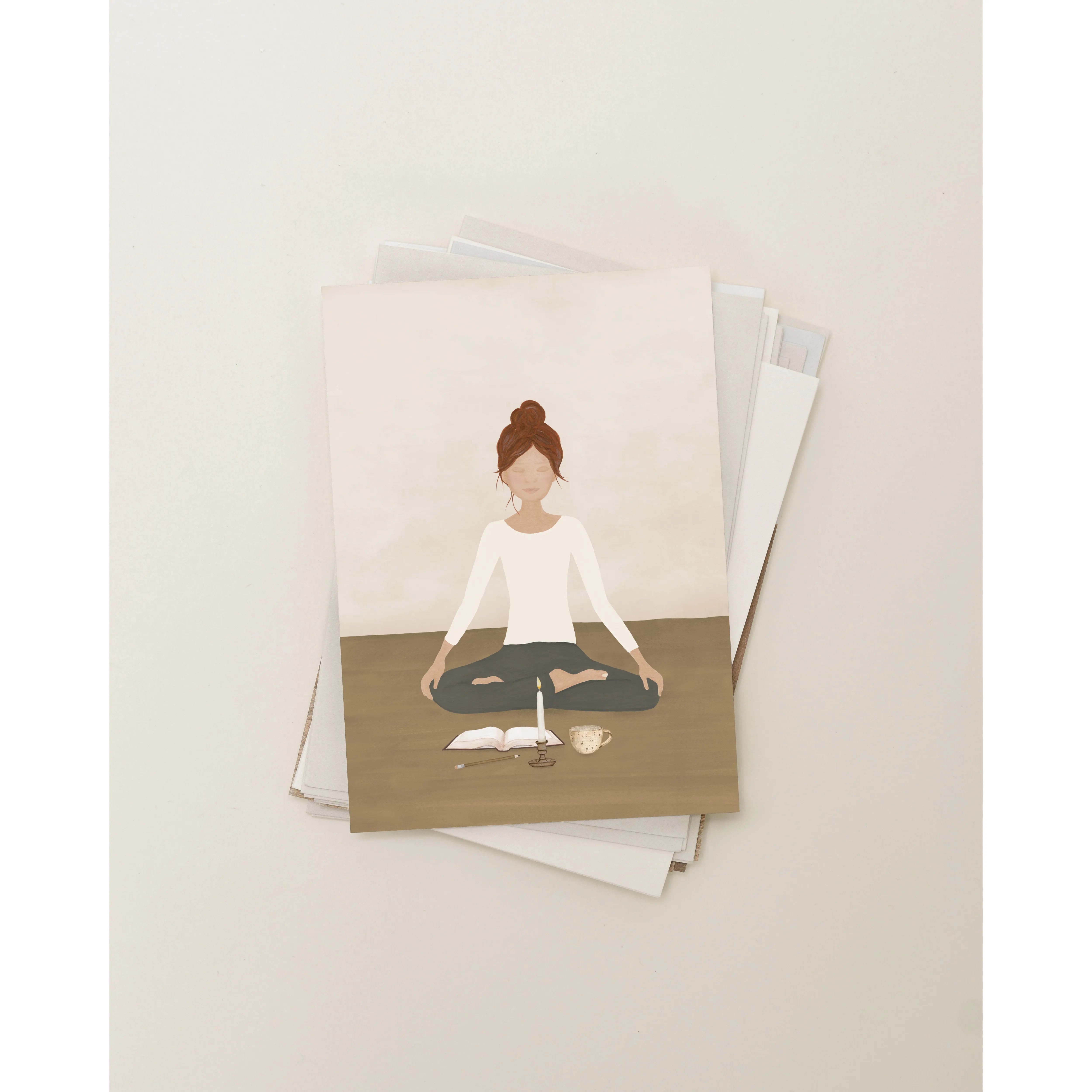 Sâlt + Flor - Grußkarte / Postkarte "Meditation"