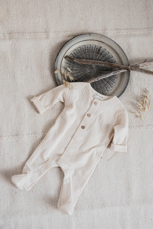 1 + in the Family - Jumpsuit W/Feet "Charlot" | ivory - Leja Concept Store