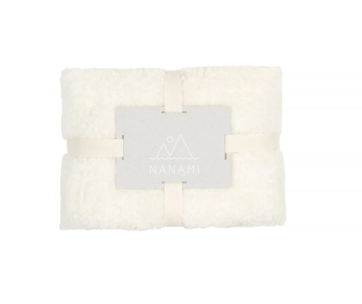 Nanami - Bezug für Babynest rund "Nest Cover I Teddy" | off-white Nanami