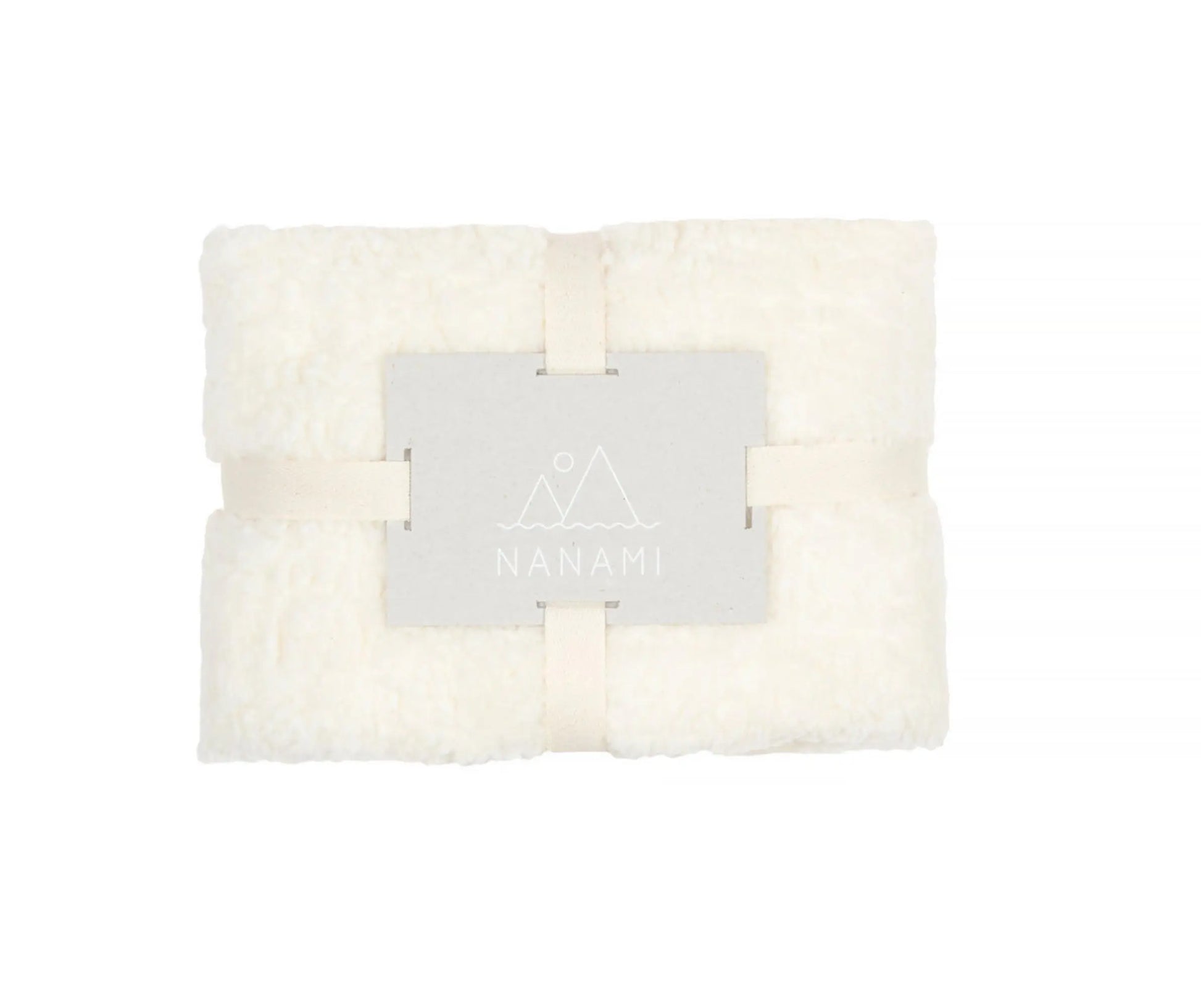 Nanami - Bezug für Babynest rund "Nest Cover I Teddy" | off-white Nanami