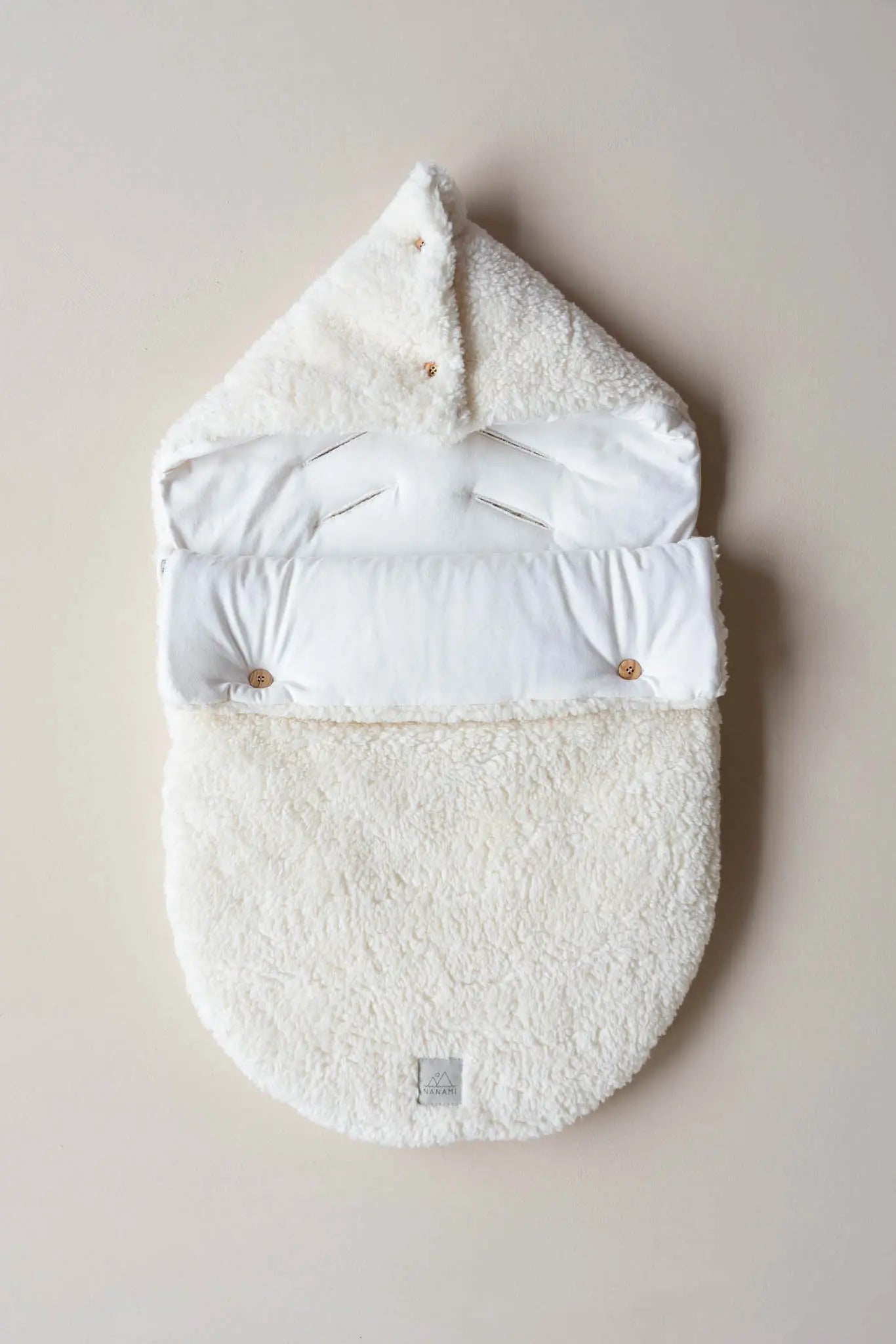 Nanami - Fußsack Teddy "Footmuff I Teddy" | off-white Nanami