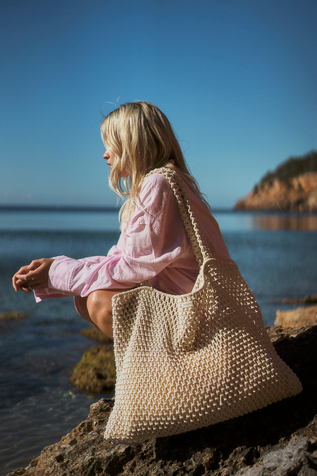 Studio Noos - Tasche "Natural Macrame Mom Bag" | natural