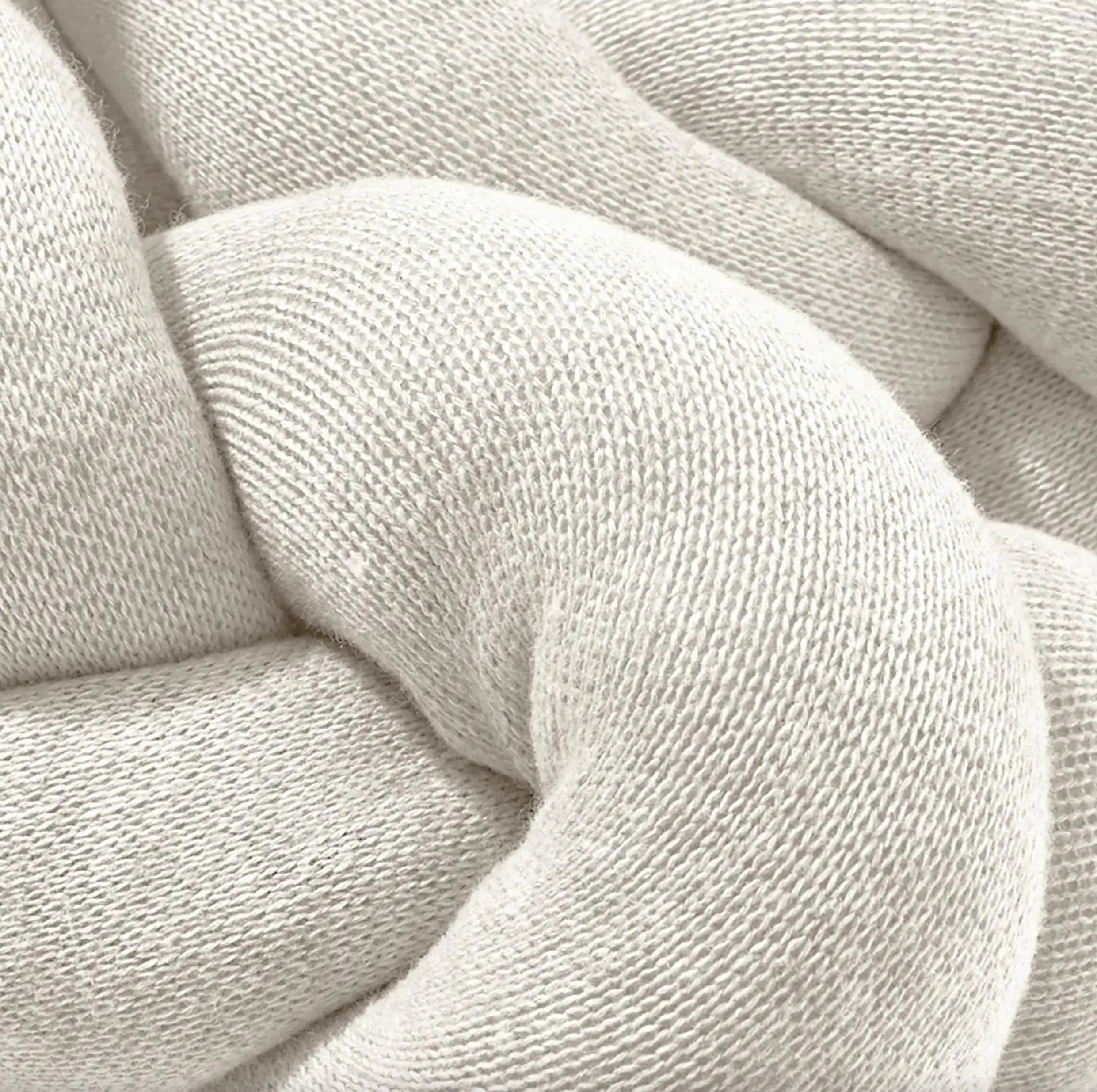 Nordic Coast Company - Bettschlange geflochten "Strick | 2 Meter" | natur Nordic Coast Company