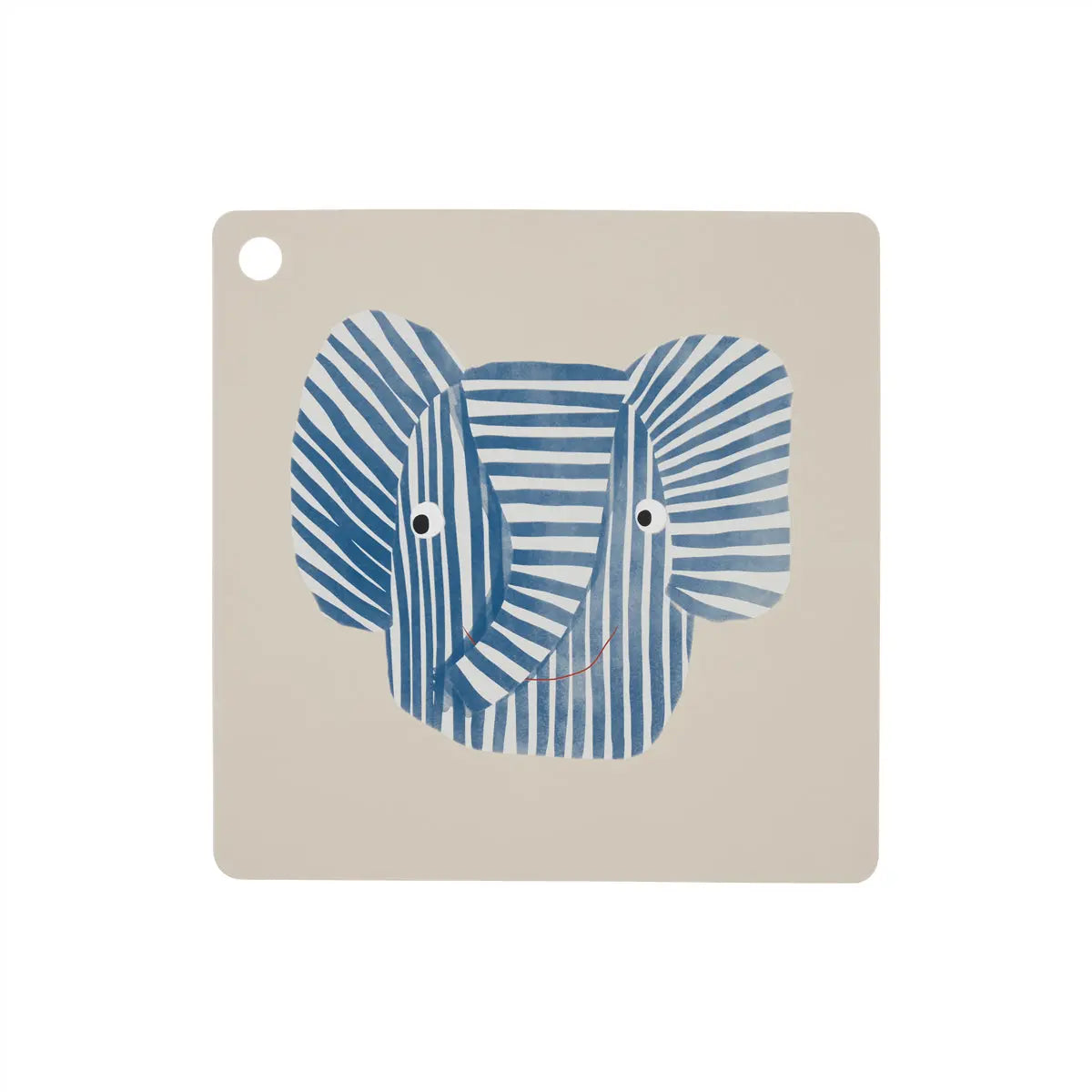 OYOY - Tischset "Placemat Erik Elephant" | blue OYOY