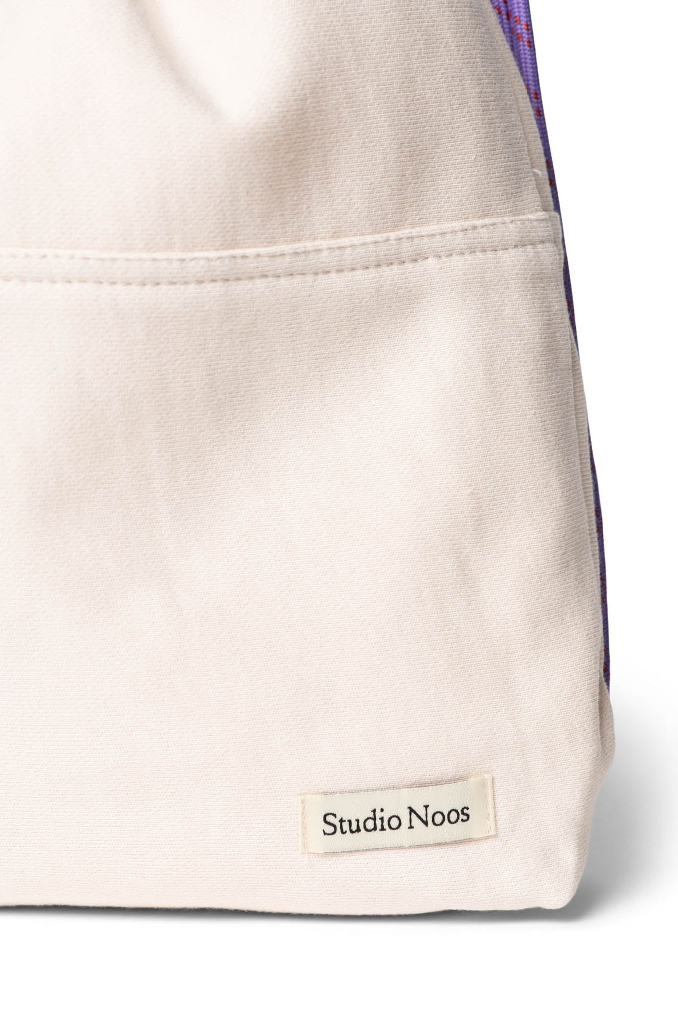 Studio Noos - Rucksack / Turnbeutel "Jersey Gym Bag" | off-white / lilac - Leja Concept Store