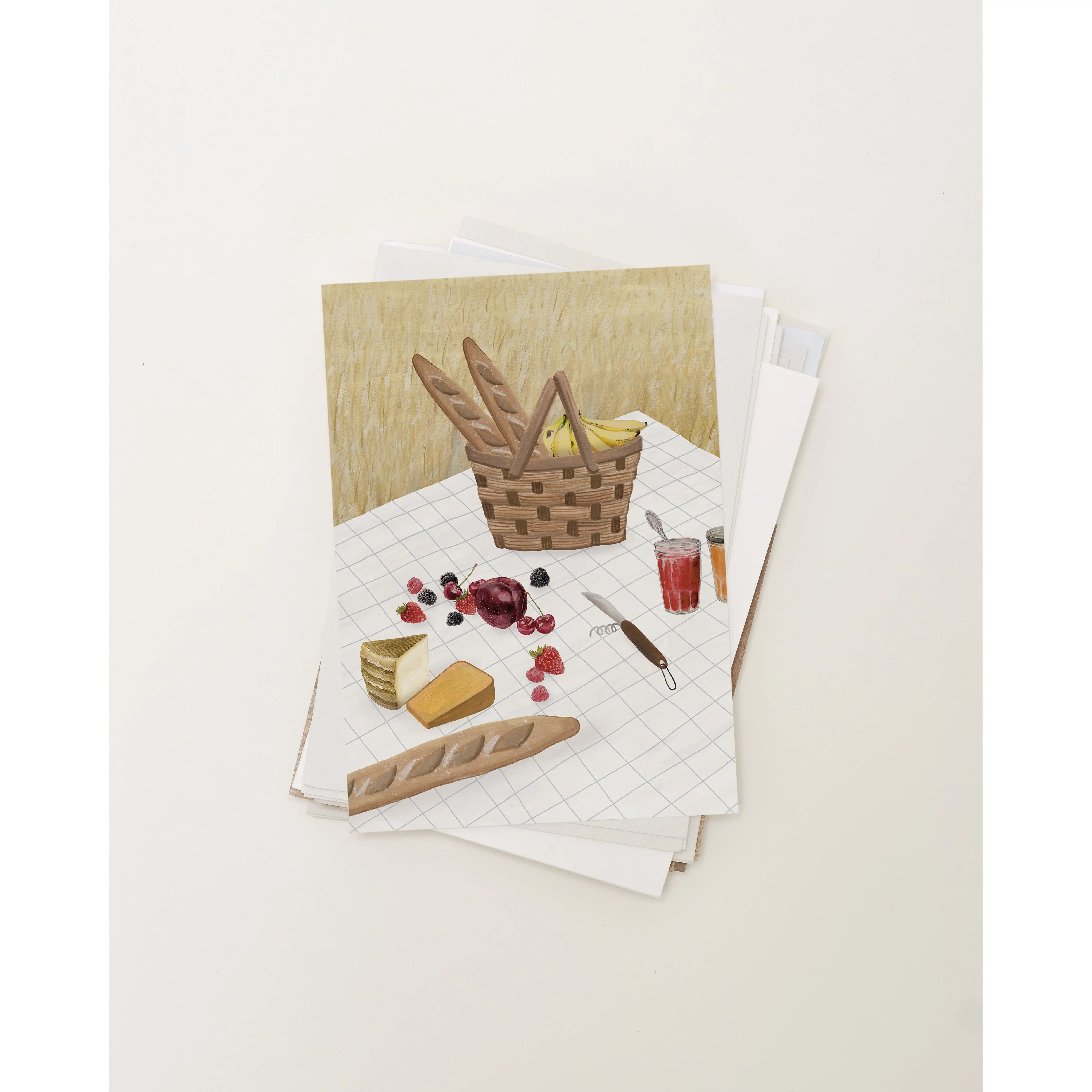 Sâlt + Flor - Grußkarte / Postkarte "Picnic Time"