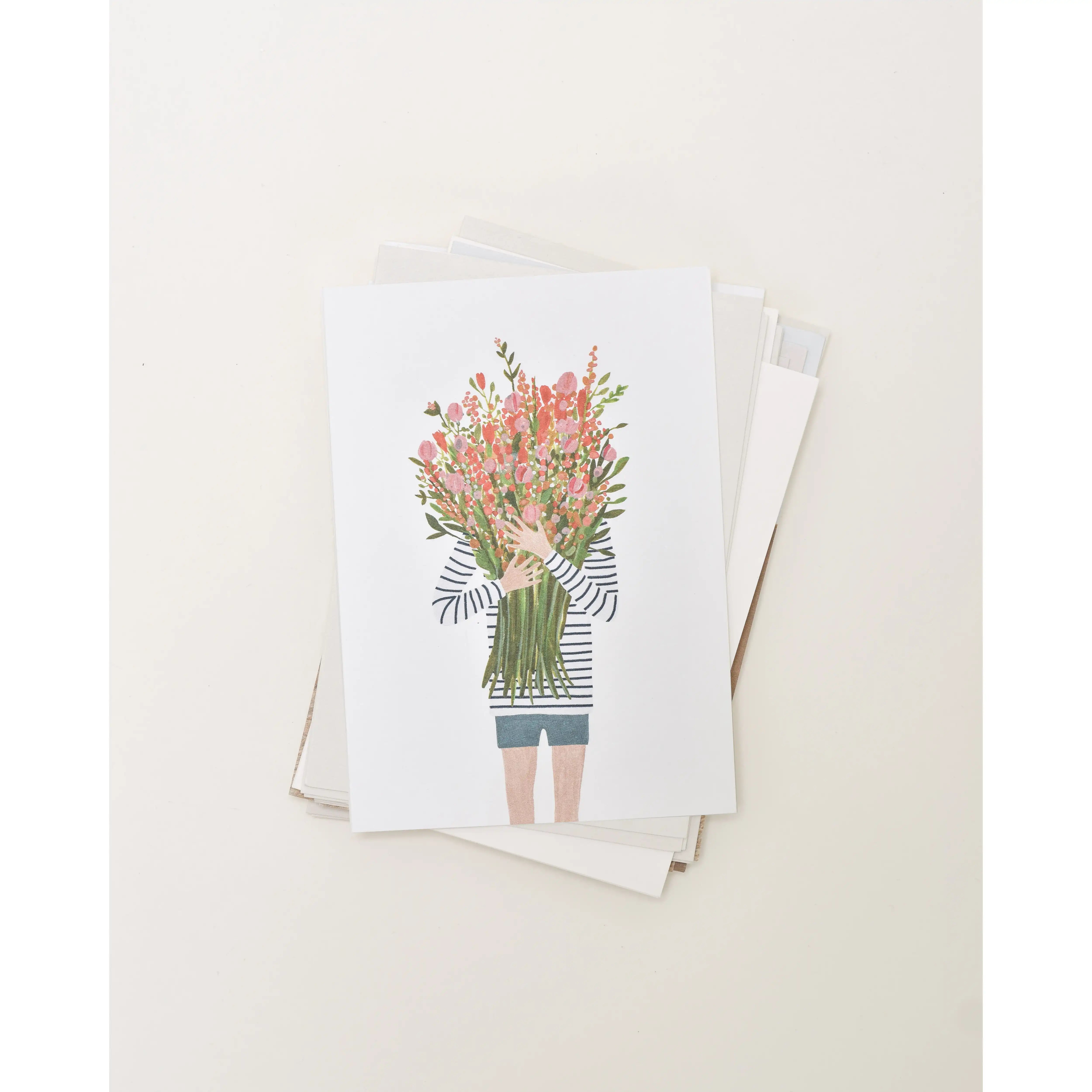 Sâlt + Flor - Grußkarte / Postkarte "Picking Joy | Blumenstrauß"