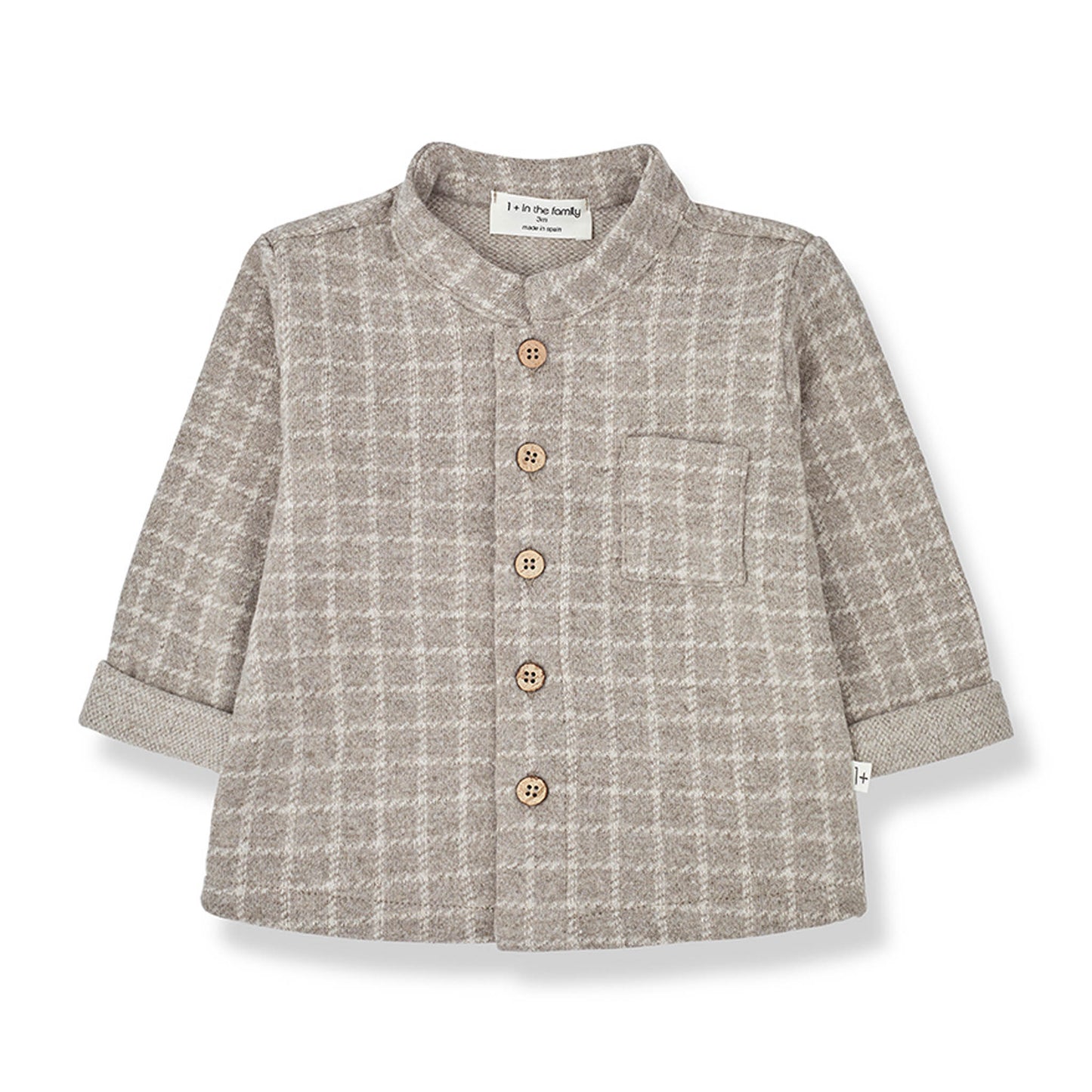 1 + in the Family - Long Sleeve Shirt / Hemd "Rick" | taupe - Leja Concept Store