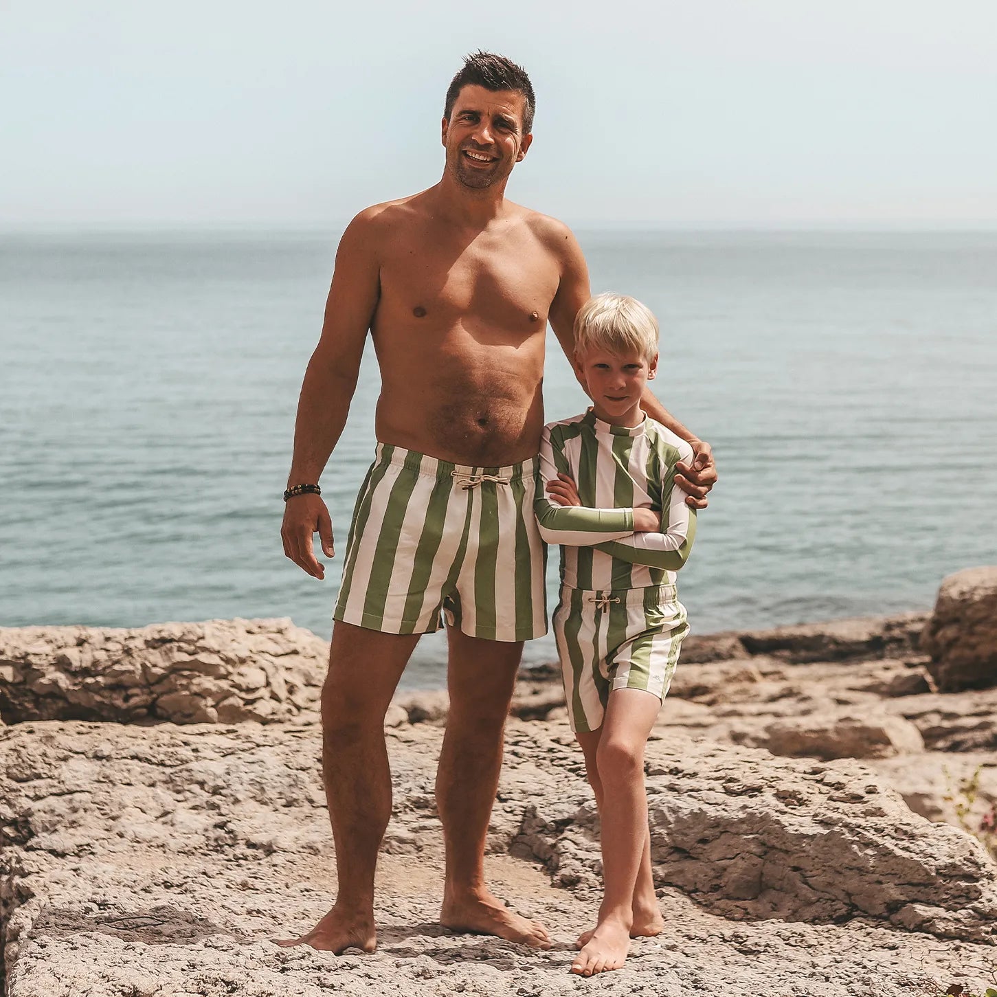 Salted Stories - Badehose "Wide Stripe " | iguana