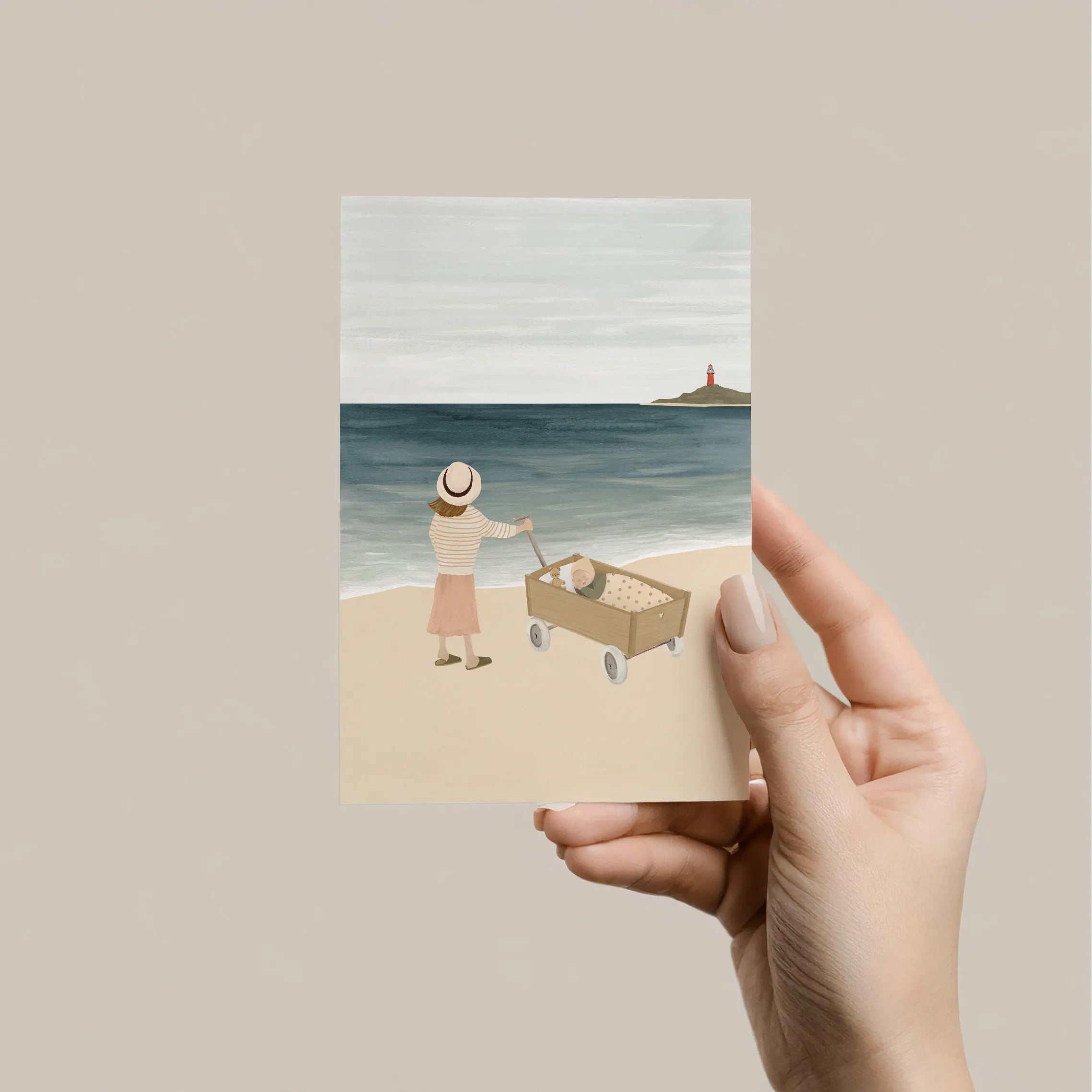 Sâlt + Flor - Grußkarte / Postkarte "Wagon Sister"