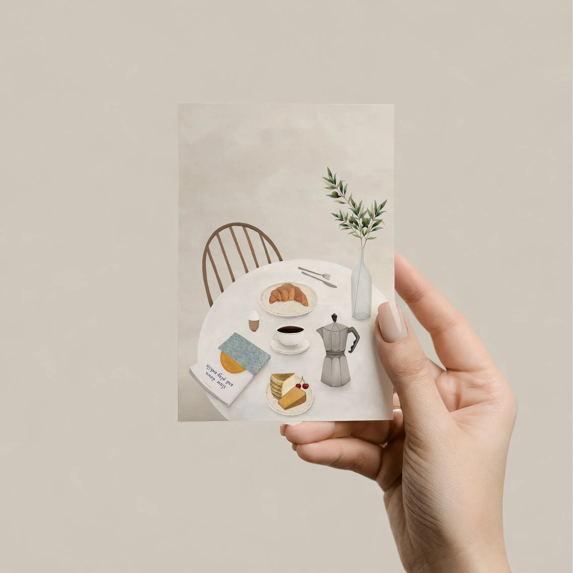 Sâlt + Flor - Grußkarte / Postkarte "Morning Feast"