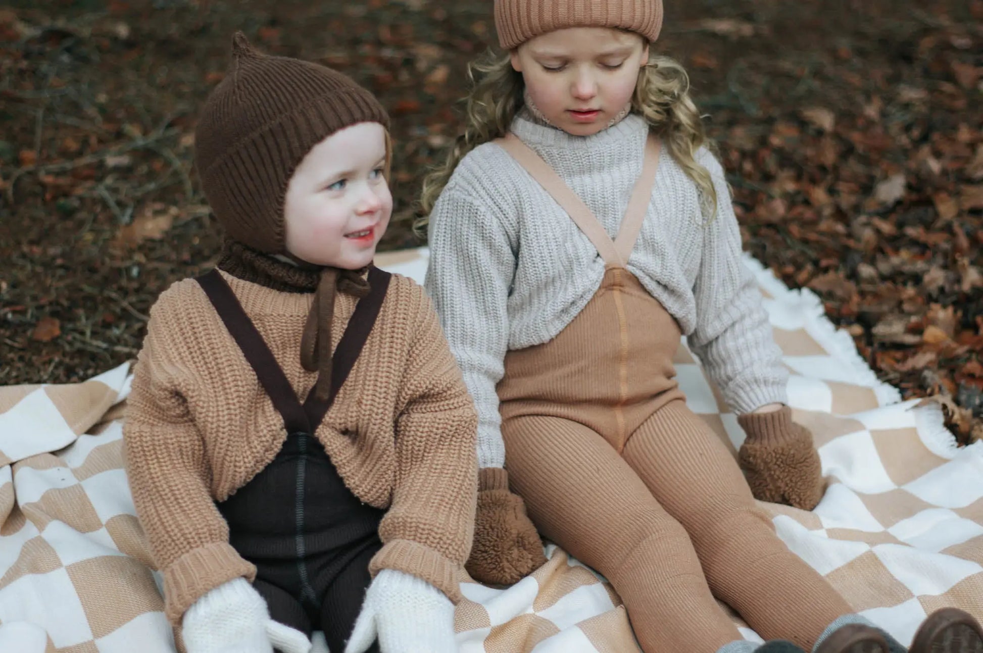 Silly Silas - Wooly Strumpfhose ohne Fuss "Wooly footless Tights" | cappuccino brown Silly Silas