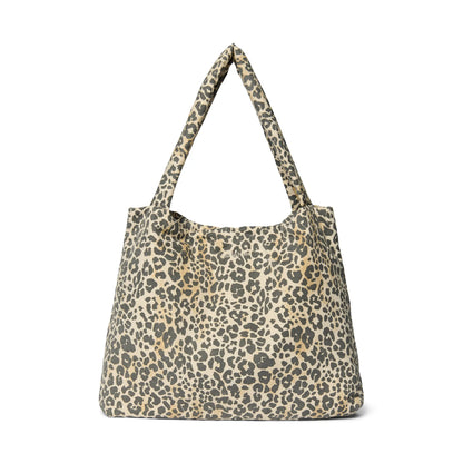 Studio Noos - Tasche "Soft Cotton Leopard Mom Bag" | beige / schwarz