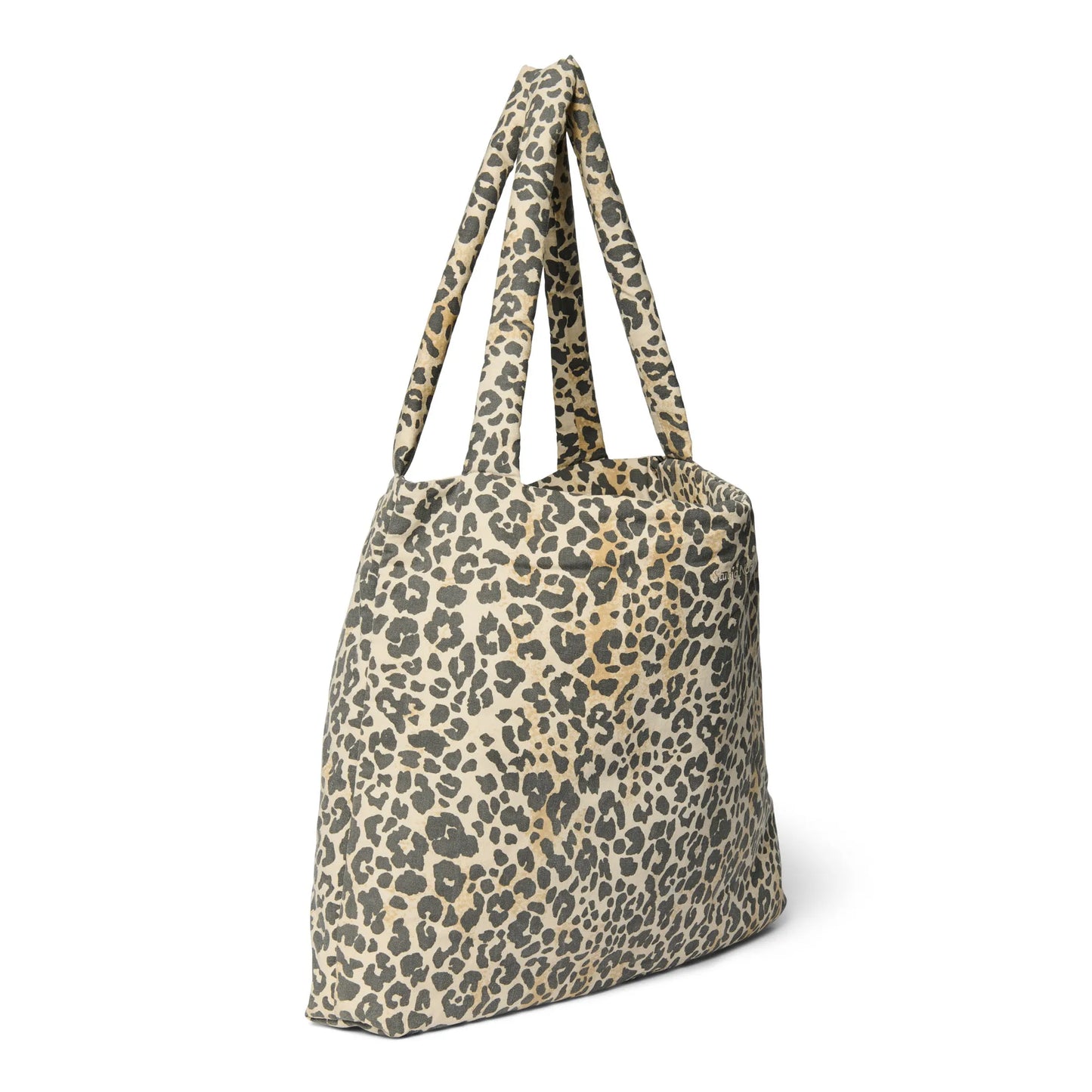 Studio Noos - Tasche "Soft Cotton Leopard Mom Bag" | beige / schwarz