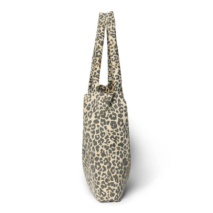 Studio Noos - Tasche "Soft Cotton Leopard Mom Bag" | beige / schwarz