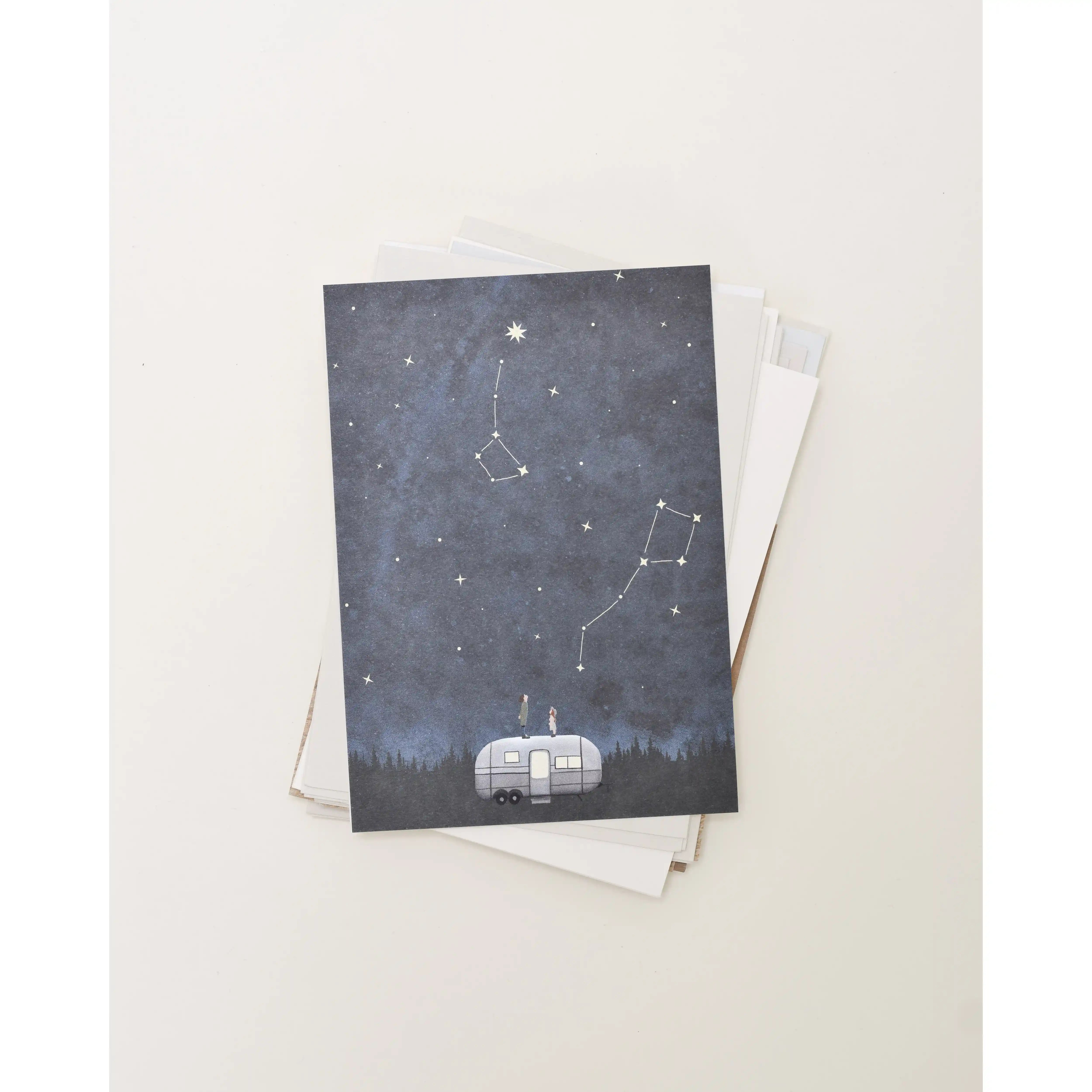 Sâlt + Flor - Grußkarte / Postkarte "Starry Sky | Sternenhimmel"