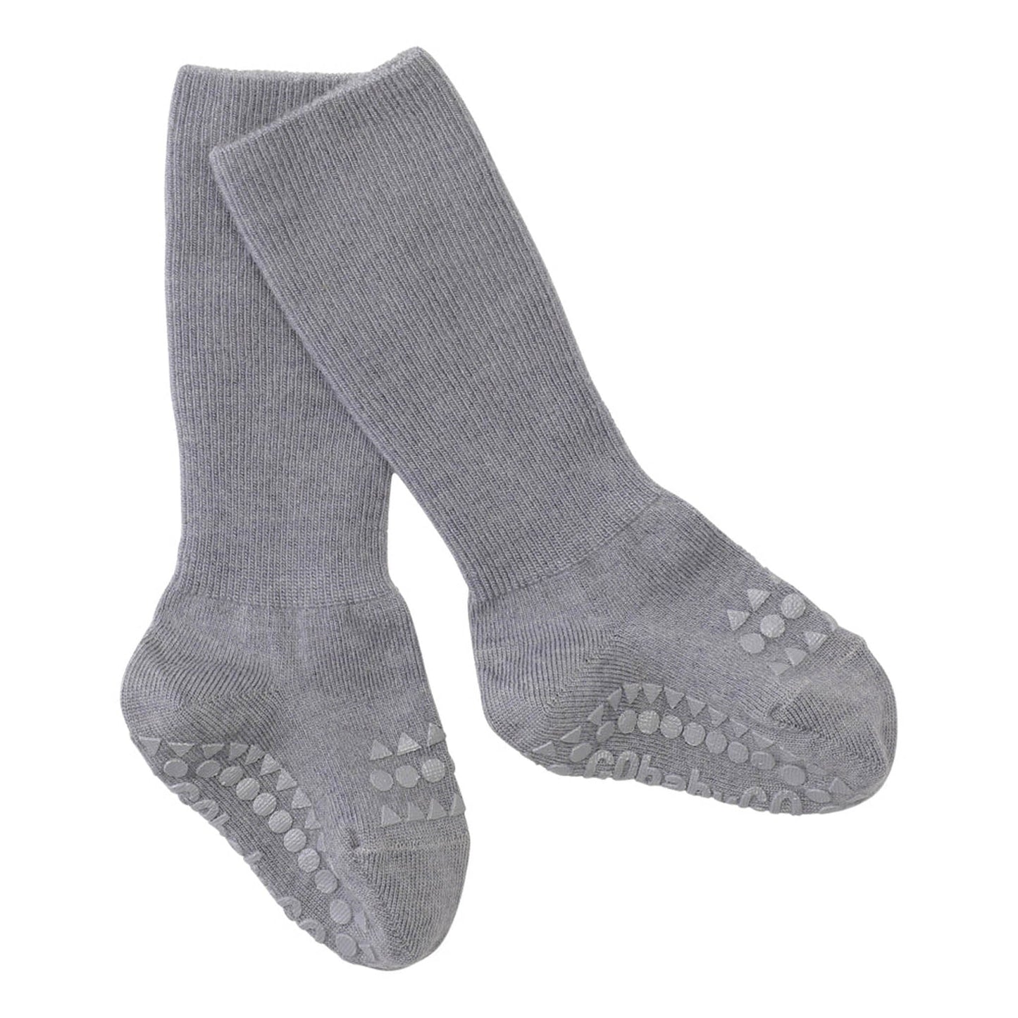 GoBabyGo - Antirutsch-Socken aus Wolle "Non-Slip Socks Wool" | grey melange - Leja Concept Store