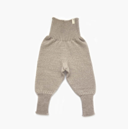 Strickgut - Babyhose zum Mitwachsen aus Merinowolle | beige Strickgut